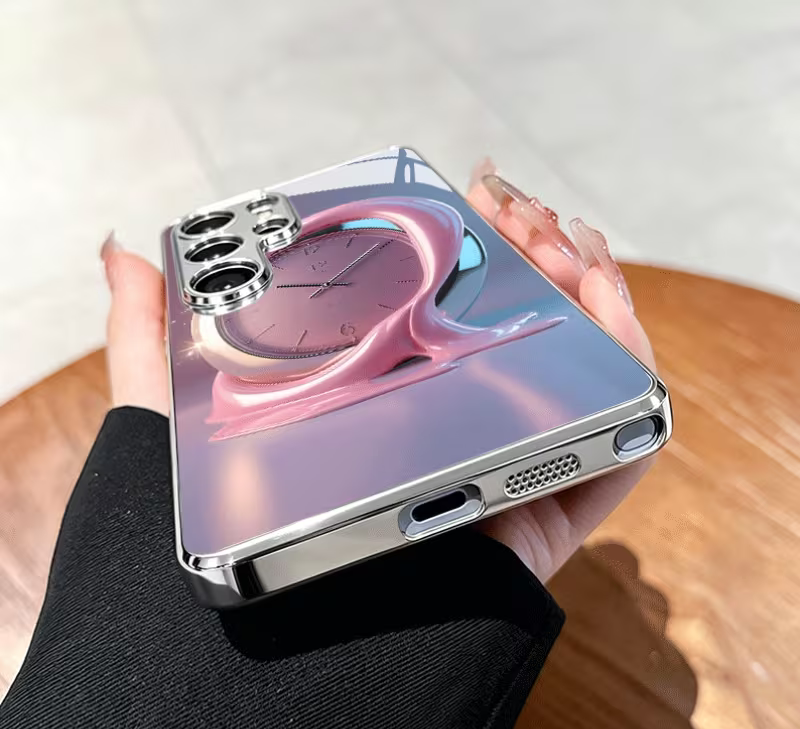Samsung Galaxy - Pink Orbit Clock Case