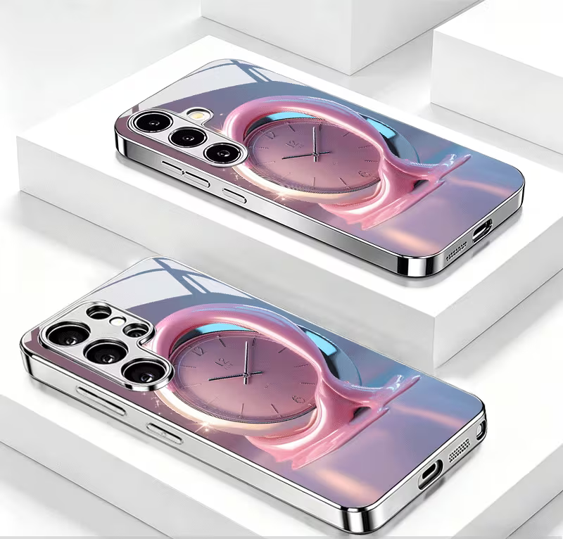Samsung Galaxy - Pink Orbit Clock Case