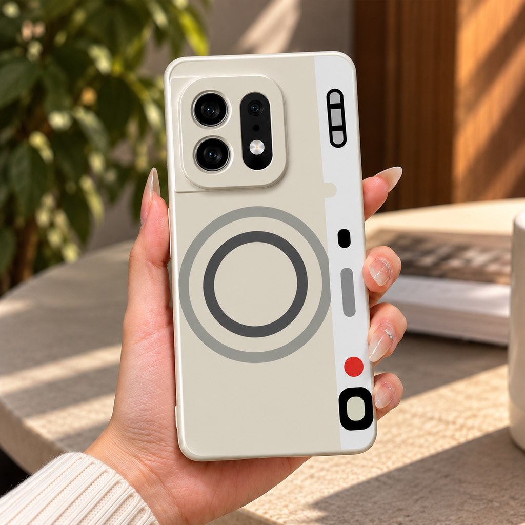 Retro Tech Magnetic Ring Case