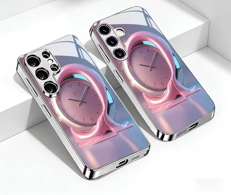 Samsung Galaxy - Pink Orbit Clock Case